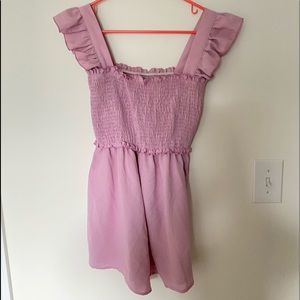 Ruched Lilac Romper!